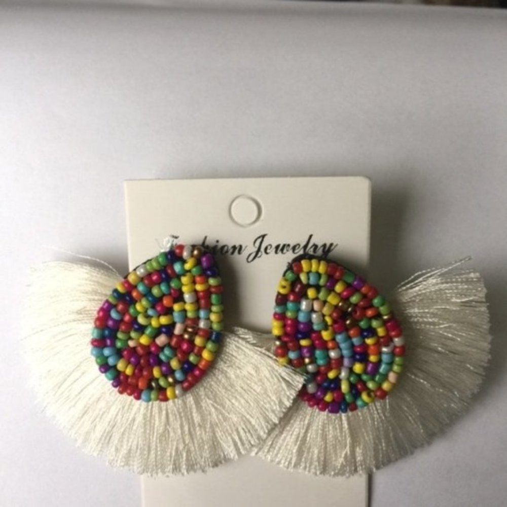 Statement Women Bohemian Beaded Tassel Earrings